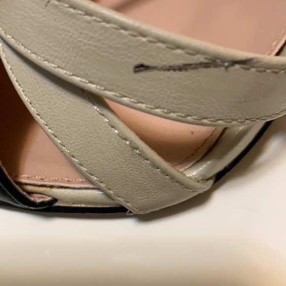 BETSEY JOHNSON COLORBLOCK HEELS BEIGE & BLACK 4” TWO TONE PINUP ROCKABILLY SZ 9 - Picture 15 of 15